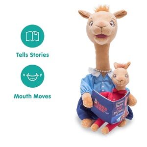 Mama Llama Red Pajama Animated Plush